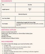 LittleWoolShop Snuggle Puff Chunky Lincoln The Lion Pattern 04