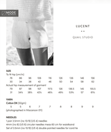 Rowan Mode Cotton DK Lucent Summer Shorts Pattern Pattern By Quail Studio MIP101