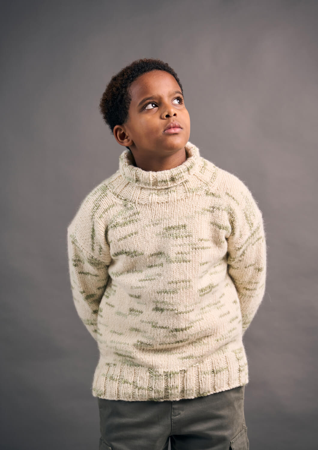Rowan Mode Colourmix Aran Mini Jupiter Jumper Pattern By Quail Studio MIP114