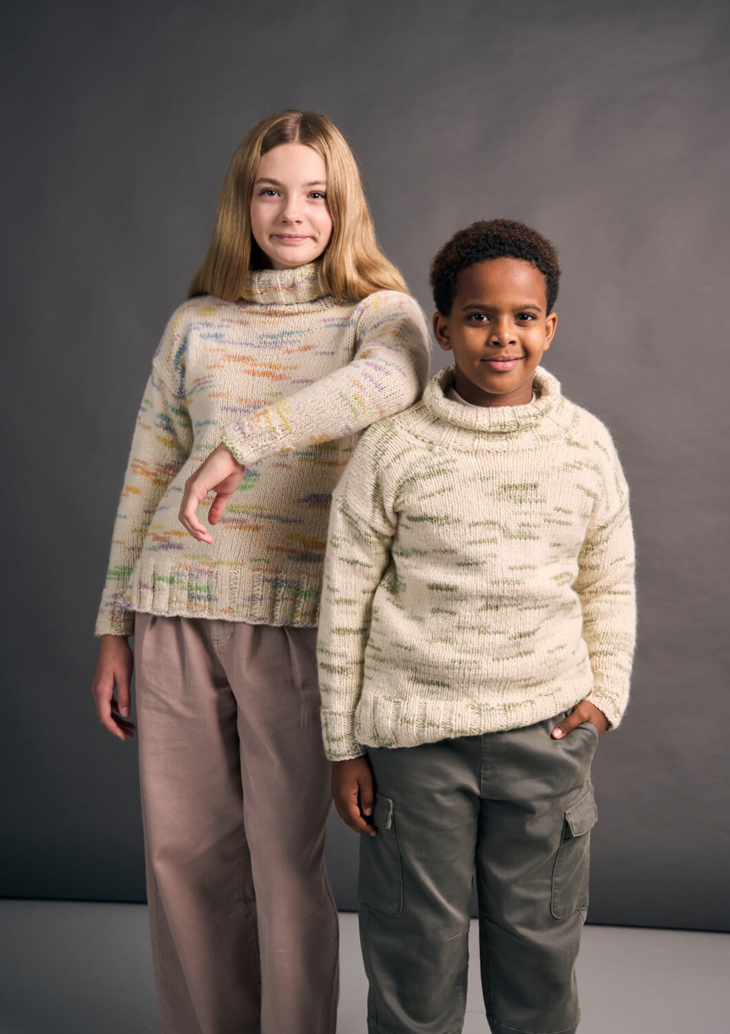 Rowan Mode Colourmix Aran Mini Jupiter Jumper Pattern By Quail Studio MIP114