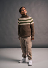 Rowan Mode Alpaca Wool DK Mini Pinstripe Sweater Pattern By Quail Studio MIP120