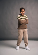 Rowan Mode Alpaca Wool DK Mini Pinstripe Sweater Pattern By Quail Studio MIP120
