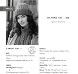 Rowan Mode Chunky Wool Daphne Hat & Bib Pattern by Quail Studio MIP65