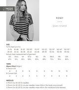 Rowan Mode Chunky Wool Romy Jumper Pattern by Quail Studio MIP66