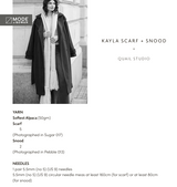 Rowan Mode Softest Alpaca Kayla Snood & Scarf Pattern by Quail Studio MIP73