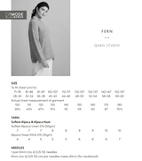 Rowan Mode Softest Alpaca & Alpaca Haze Fern Pattern by Quail Studio MIP76