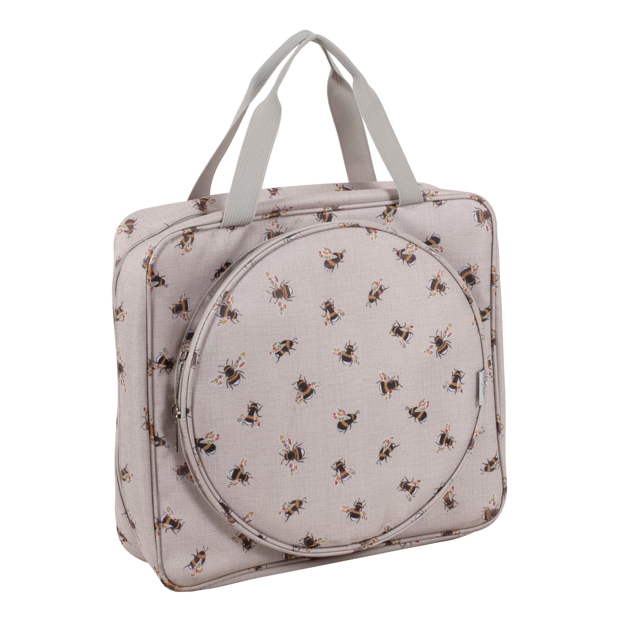 Hobbygift Project / Craft Bag with Embroidery Hoop Storage [Bee]