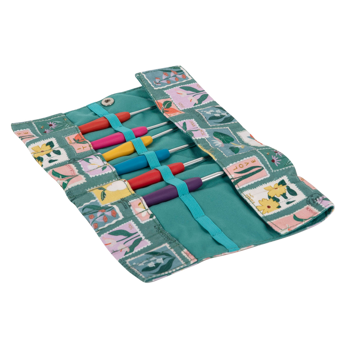 Hobbygift Crochet Hook Wrap [Embroidered Stamps]