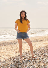 Rowan Cotton Glace DK Mineral Summer Tee Pattern by Quail Studio