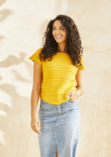 Rowan Cotton Glace DK Mineral Summer Tee Pattern by Quail Studio