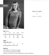 Rowan Mode Cotton DK Mini Clara Sweater Pattern By Quail Studio MIP116