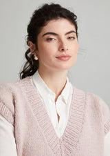 Rowan Mode Merino Soft Mirabelle Vest Pattern by Quail Studio MIP83