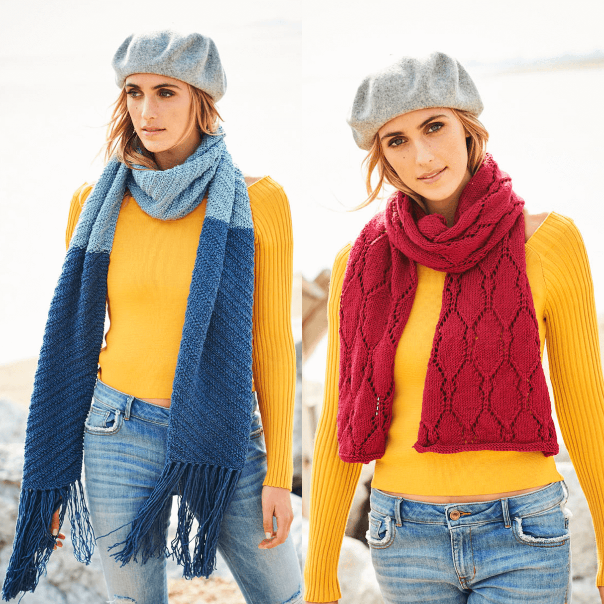 Stylecraft Bellissima DK Scarf & Lace Shawl Pattern 9588