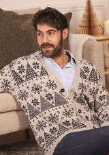 Rowan Felted Tweed DK Pine Forest Unisex Cardigan by Martin Storey