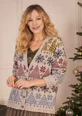 Rowan Felted Tweed DK Pine Forest Unisex Cardigan by Martin Storey