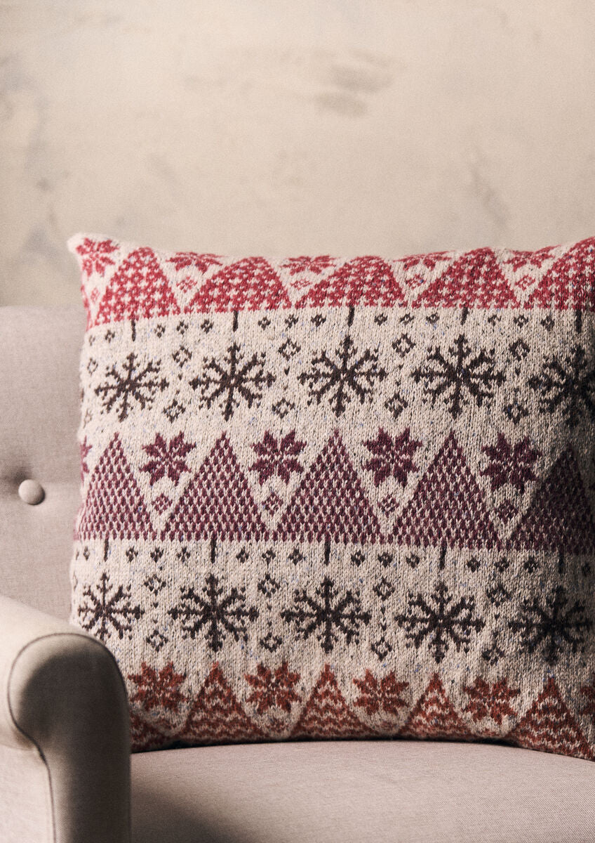 Rowan Felted Tweed DK Pine Forest Cushion by Martin Storey