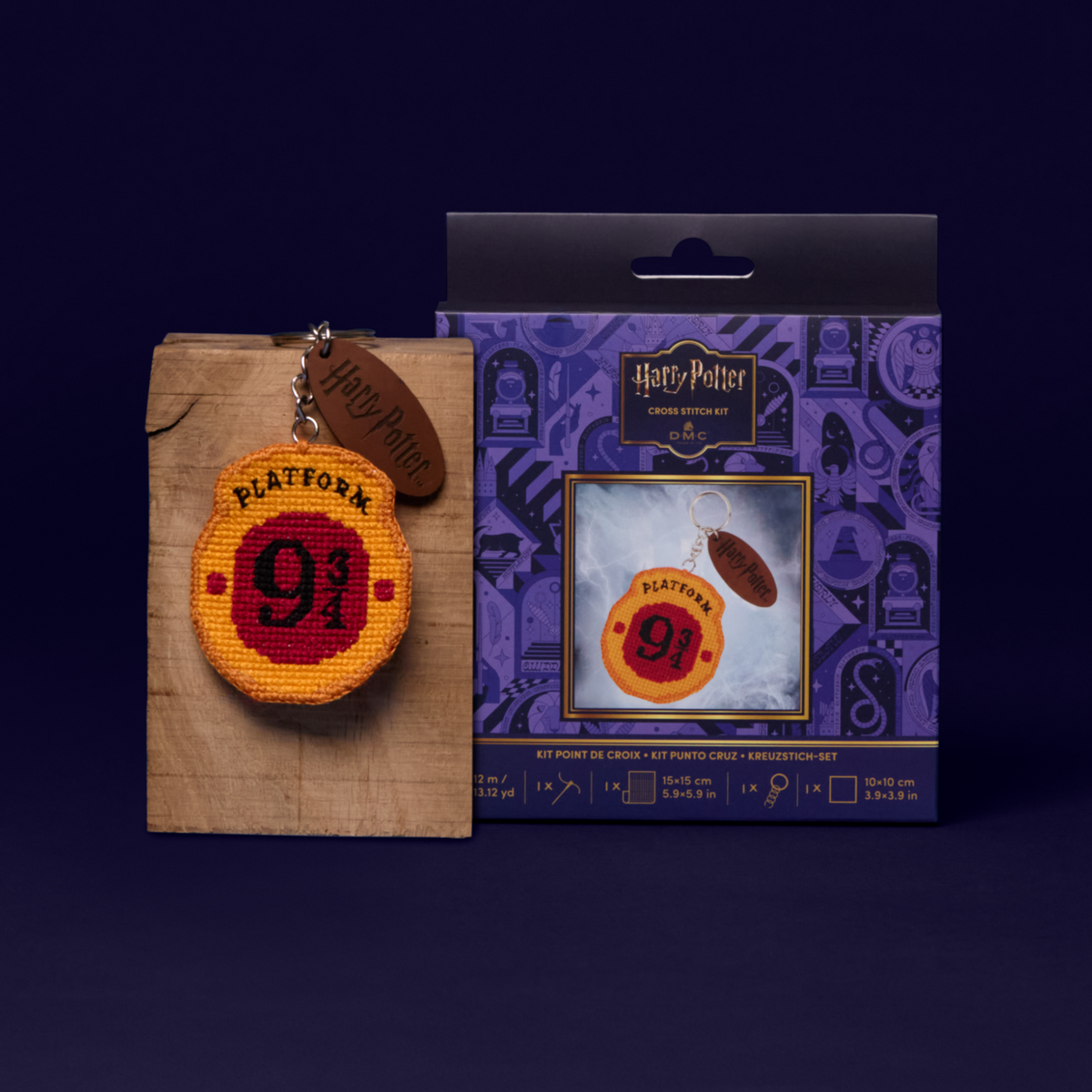 DMC Harry Potter - Platform 9 3/4 Cross Stitch Keyring Kit