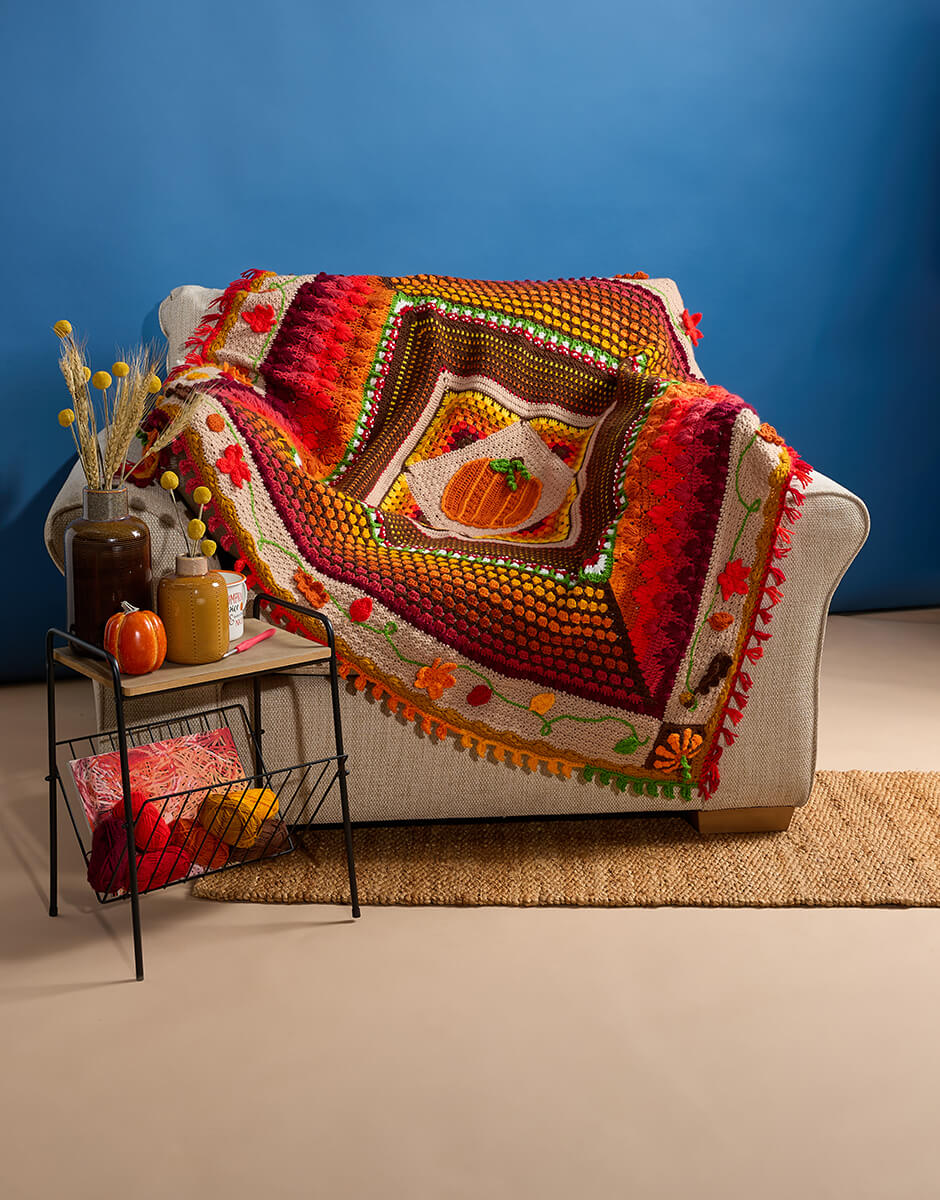 Sirdar Pumpkin Spice Blanket 2026 - Crochet Along (CAL)