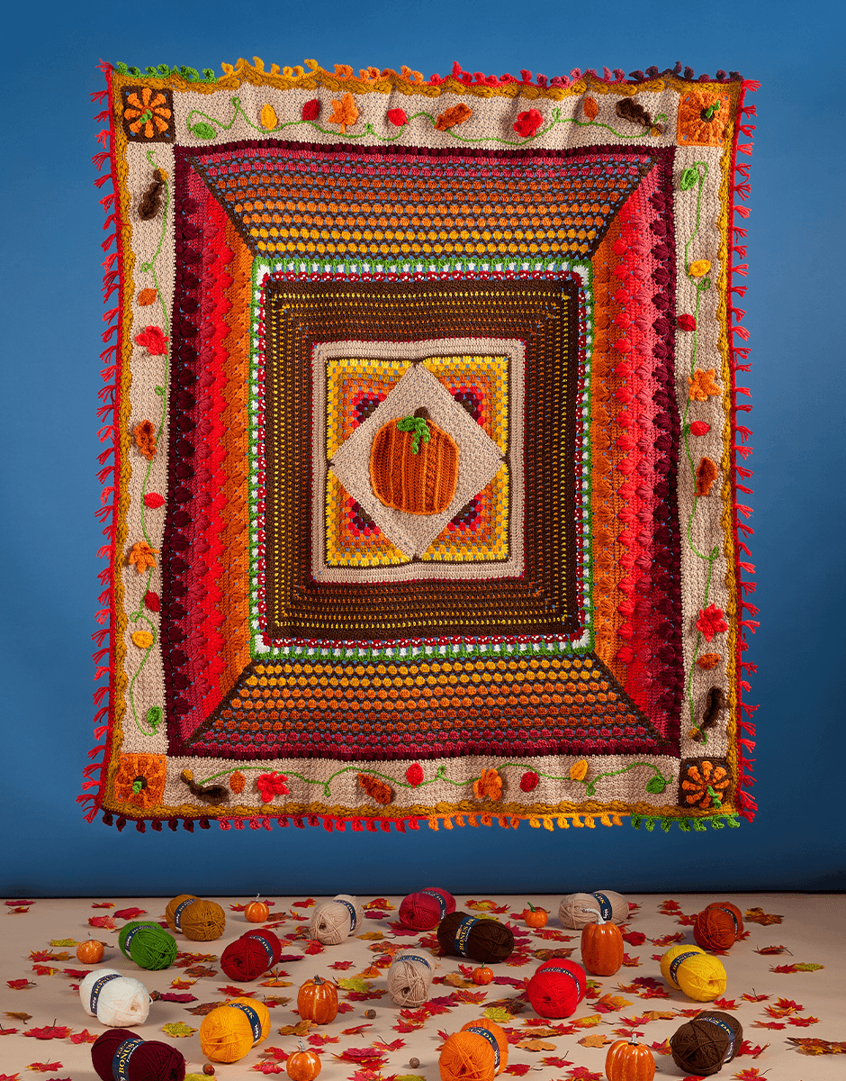 Sirdar Pumpkin Spice Blanket 2026 - Crochet Along (CAL)