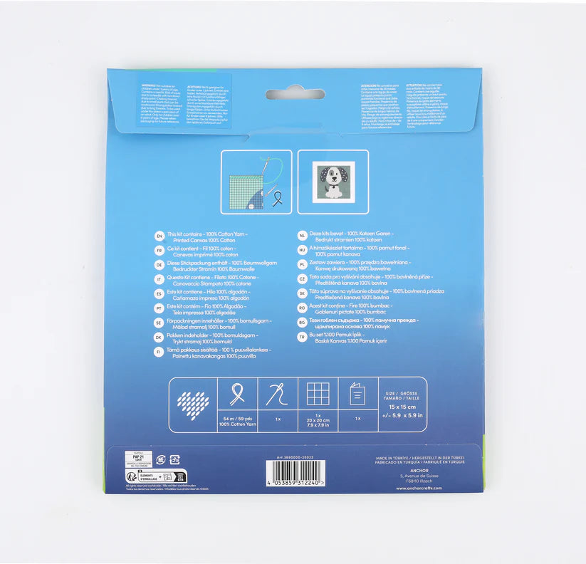 Anchor Mini My First Tapestry Stitch Kit - Puppy Love