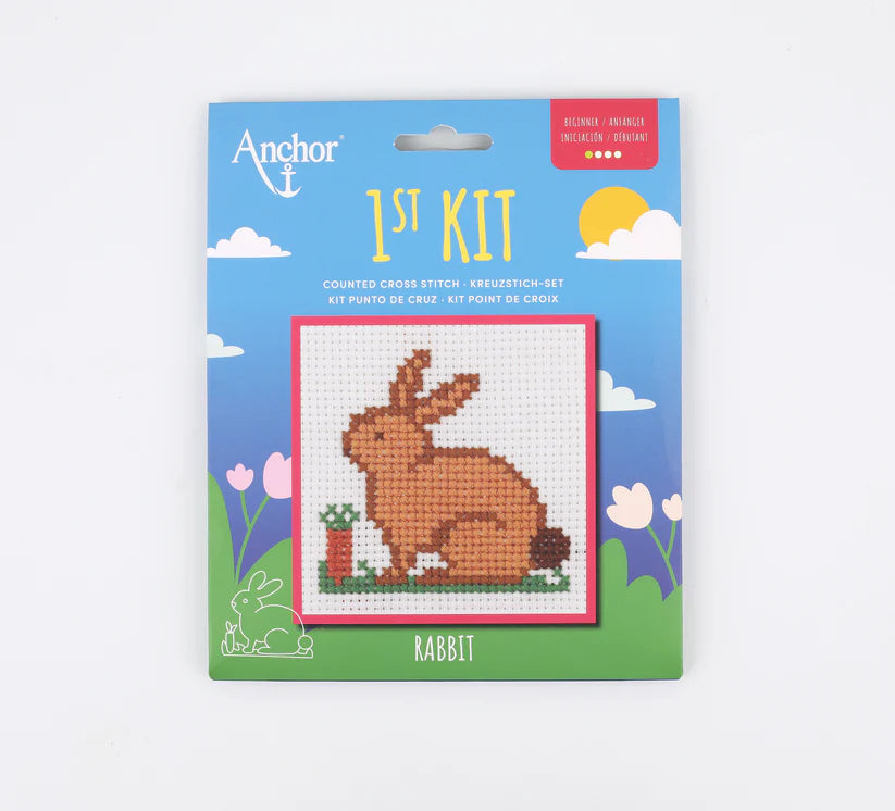 Anchor Mini My First Counted Cross Stitch Kit - Rabbit