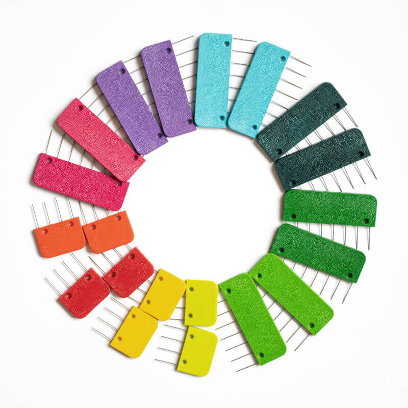 KnitPro Rainbow Knit Blocker Combs - Pack of 20