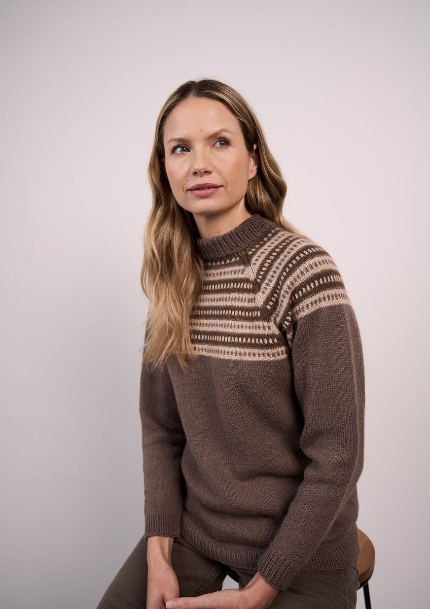 Rowan Mode Alpaca Wool Rhodes Sweater Pattern by Quail Studio MIP68