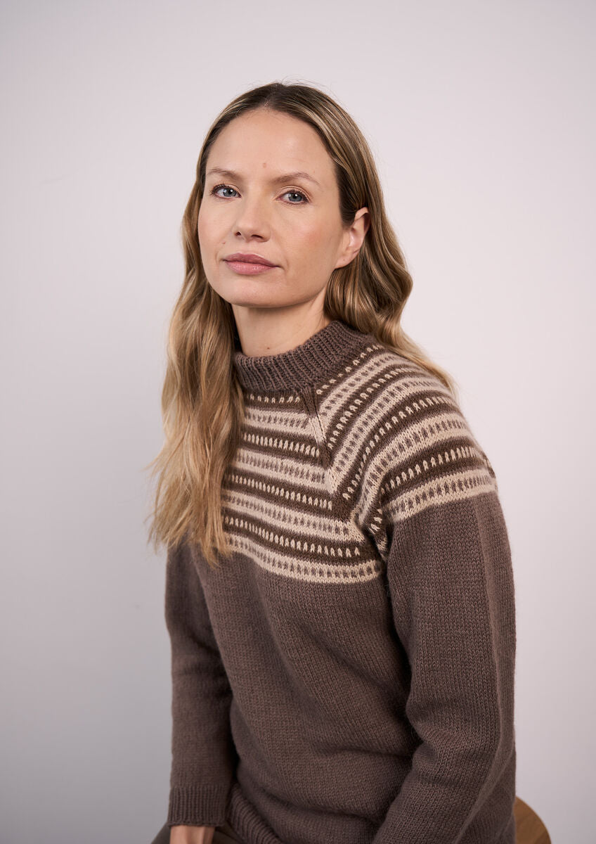 Rowan Mode Alpaca Wool Rhodes Sweater Pattern by Quail Studio MIP68