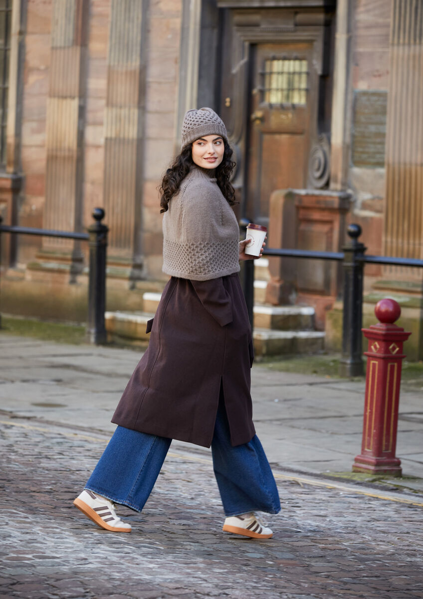 Rowan Mode Alpaca Wool Rosalie Poncho & Hat Pattern by Quail Studio MIP86