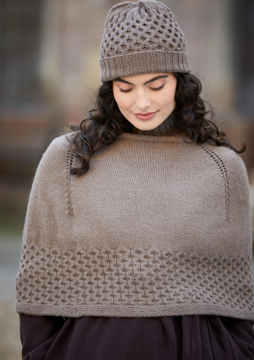 Rowan Mode Alpaca Wool Rosalie Poncho & Hat Pattern by Quail Studio MIP86