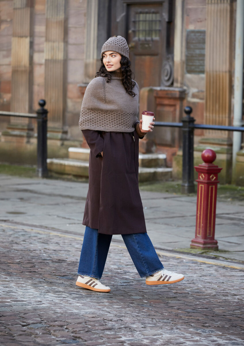 Rowan Mode Alpaca Wool Rosalie Poncho & Hat Pattern by Quail Studio MIP86