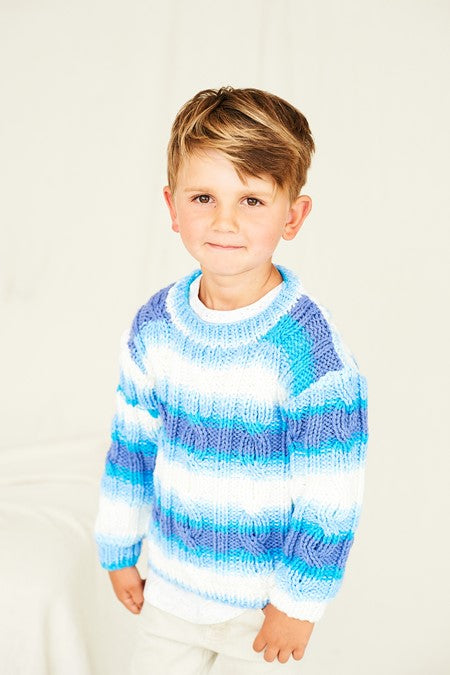 Stylecraft Merry Go Round Chunky Sweater & Cardigan Pattern 10046