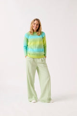 Sirdar Jewelspun Ombre Aran Raglan Sweater Pattern 10841