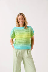 Sirdar Jewelspun Ombre Aran To A Tee Knitted Top Pattern 10843