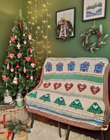 Woolcraft New Fashion DK Scandi Folk Blanket Pattern WC3006