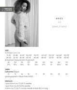 Rowan Mode Colourmix Cardigan Aries Pattern by Quail Studio MIP88