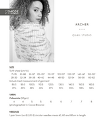 Rowan Mode Colourmix Archer Poncho Pattern by Quail Studio MIP90