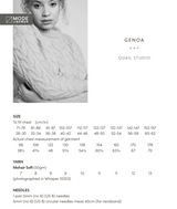 Rowan Mode Mohair Soft Genoa Sweater Pattern by Quail Studio MIP96