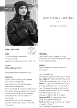 Rowan Mode Softest Alpaca Heather Hat & Mittens Pattern by Quail Studio MIP99