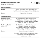 Stylecraft Highlander & Playful Posy Blanket and Cushion Pattern 10206