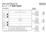 Sirdar Hayfield Soft Twist DK Two Tone Hat & Scarf Pattern 10333