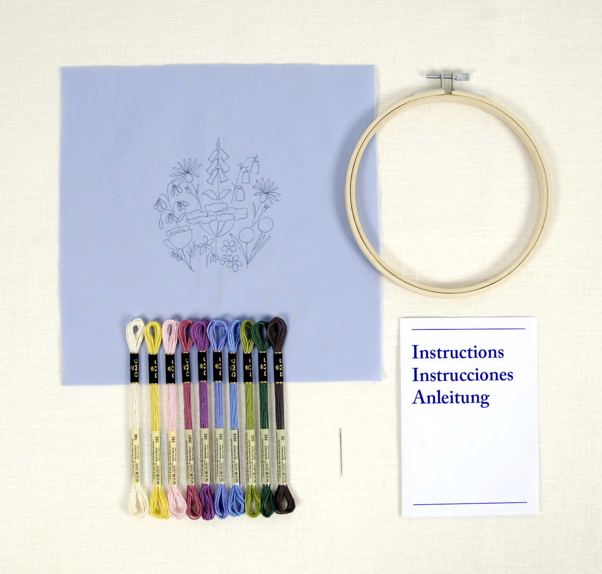 DMC Embroidery Kit English Garden by Celeste Johnston
