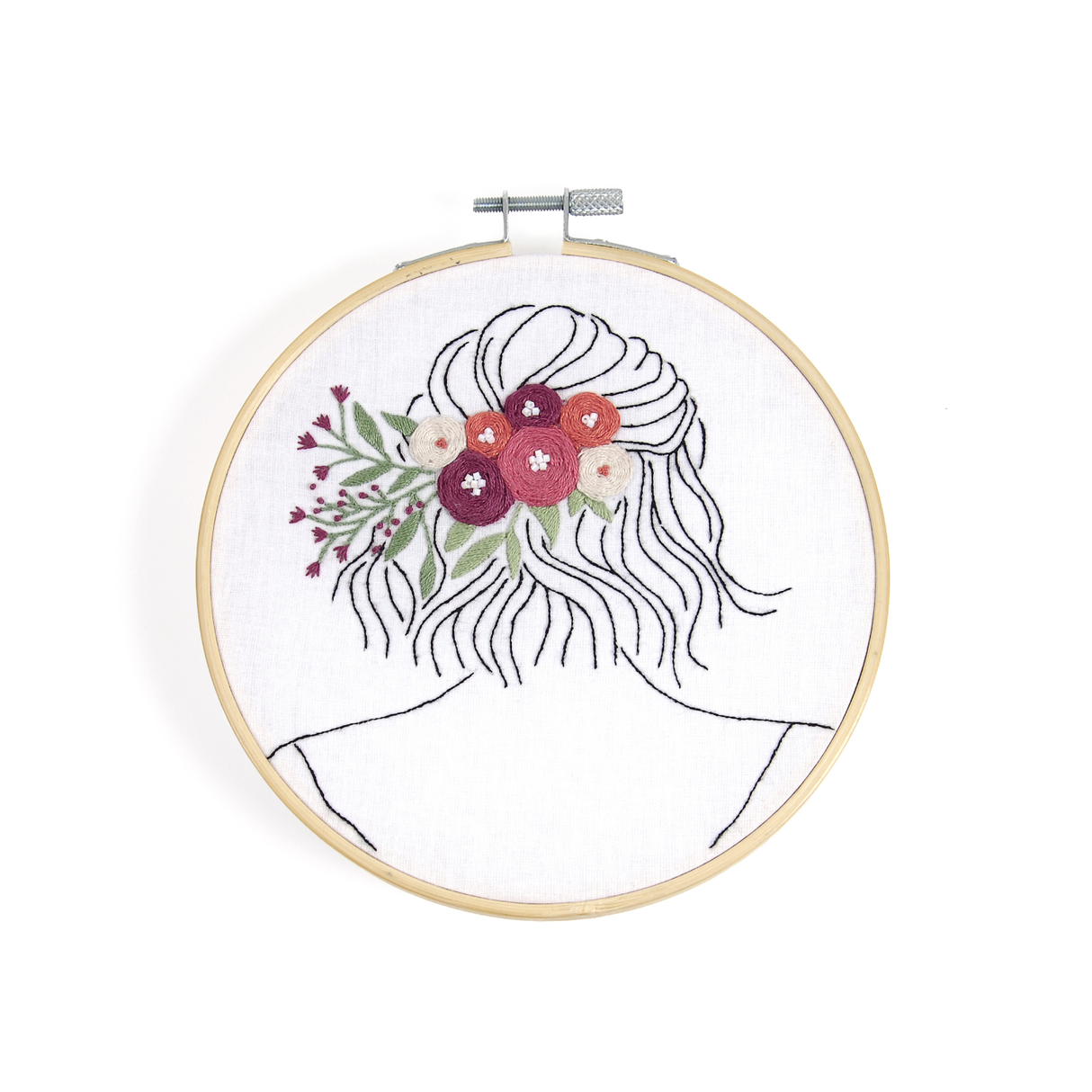 DMC Embroidery Petal & Pearls by Nathalie Weinzaepflen