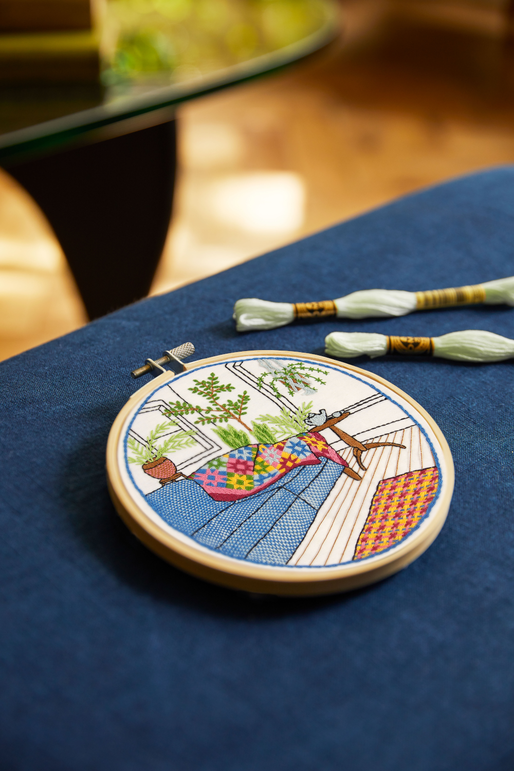DMC Embroidery Winter Garden by Karin Fast Woven-Effect