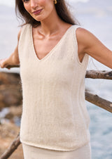 Rowan Mode Alpaca Cotton DK Twilight Tank Top Pattern By Quail Studio MIP113