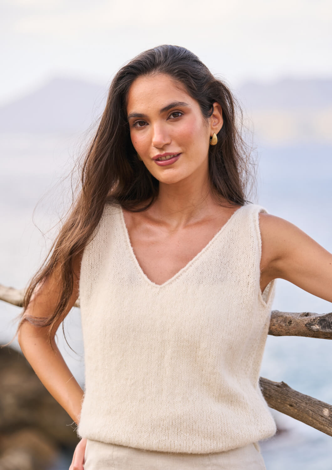Rowan Mode Alpaca Cotton DK Twilight Tank Top Pattern By Quail Studio MIP113
