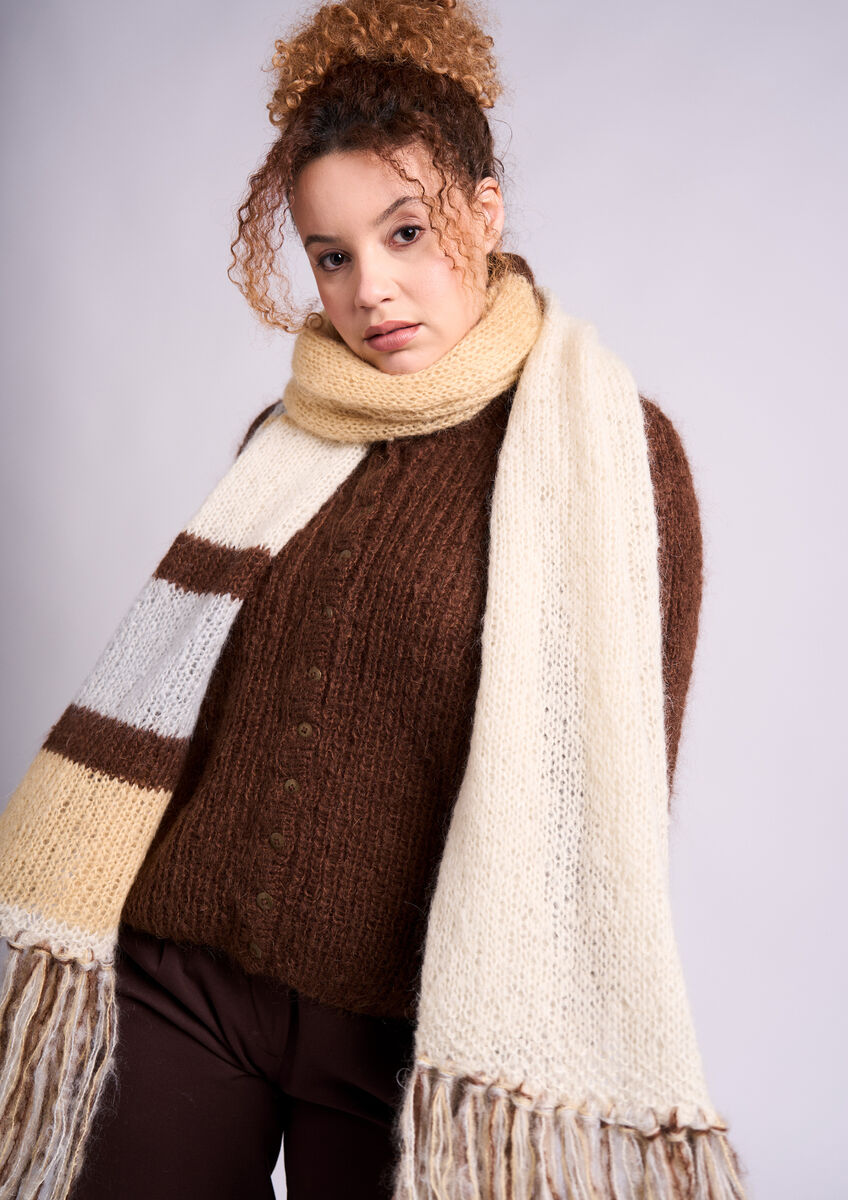 Rubrum Scarf TODAYFUL Mix Knit Scarf ブラウン