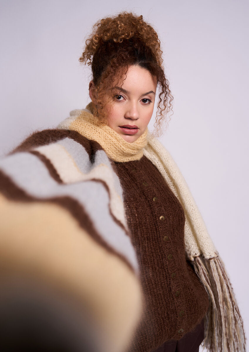 Rowan Mode Mohair Soft Tuscan Scarf Pattern by Quail Studio MIP98