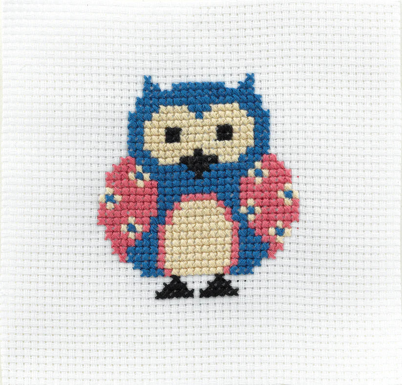 Anchor Mini My First Counted Cross Stitch Kit - Zoe the Owl