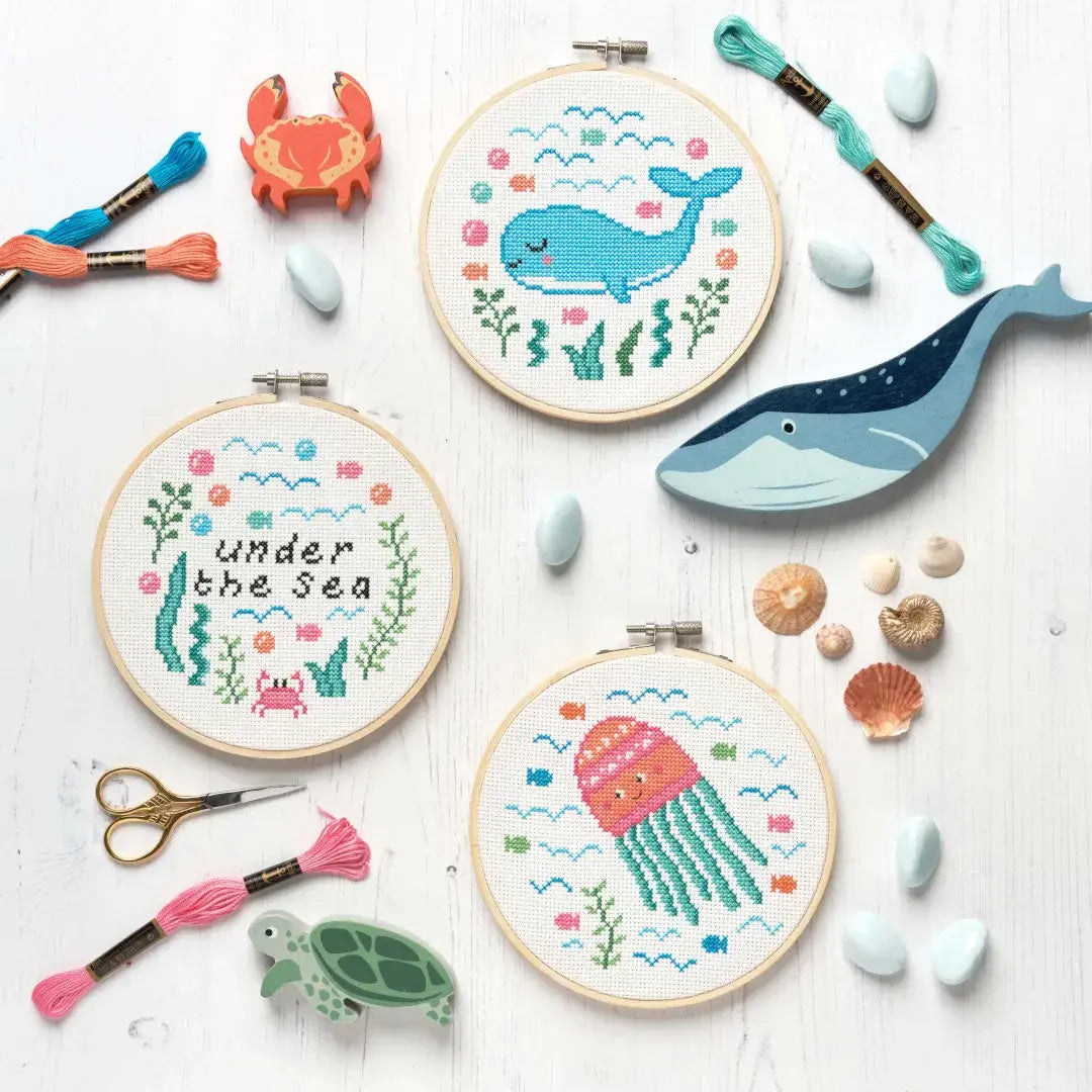 Anchor Counted Cross Stitch Kit - Under the Sea Collection [Jellyfish]